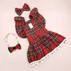 Christmas Dog Dresses Strap Autumn Winter Dog Clothing Skirt