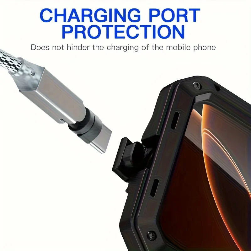 Premium Metal Doom Armor Case - 360° Shockproof Full Body Protective Cover