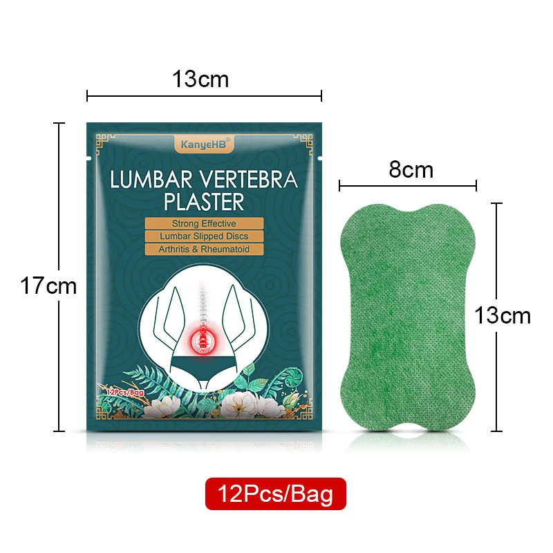 Neck Shoulder Patch Medical Sticker Back Patch 12/24/36PCS Wormwood Lumbar Spine Stickers Arthritis Fit Body Parts Back Neck Foot Waist Relieve Stress Unisex