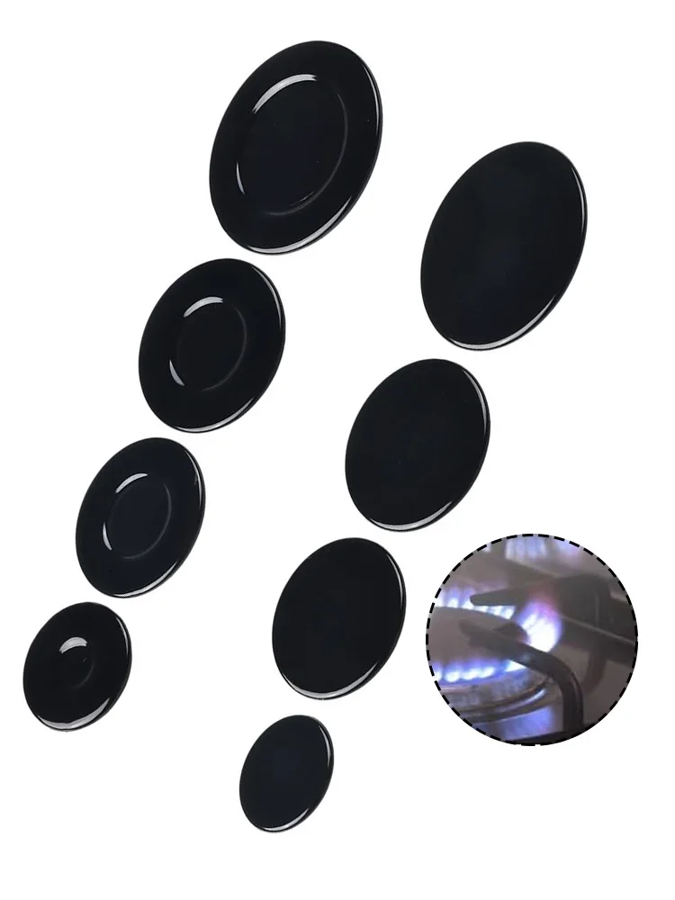 Gas Stove Pad 4 Pcs Universal Gas Burner Cap 55mm 75mm 100mm for SABAF Household Kitchens