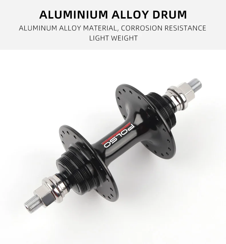 POLSO 20/24H 32/32H 36H/36H Fixed Gear Bike Hub and 17T Cogs