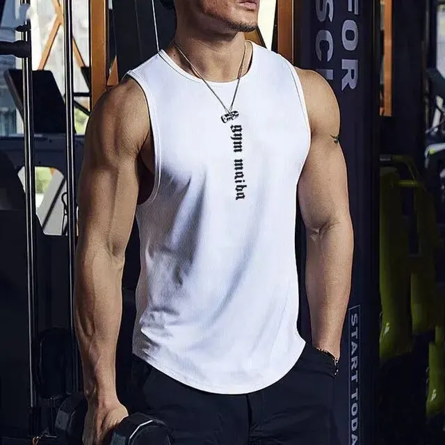 Description Picture 5 of itemNew Summer Gym Bodybuilding Tank Tops Men Workout Fitness Sleeveless Shirt Male Undershirt Quick-Drying Casual Sports Vest