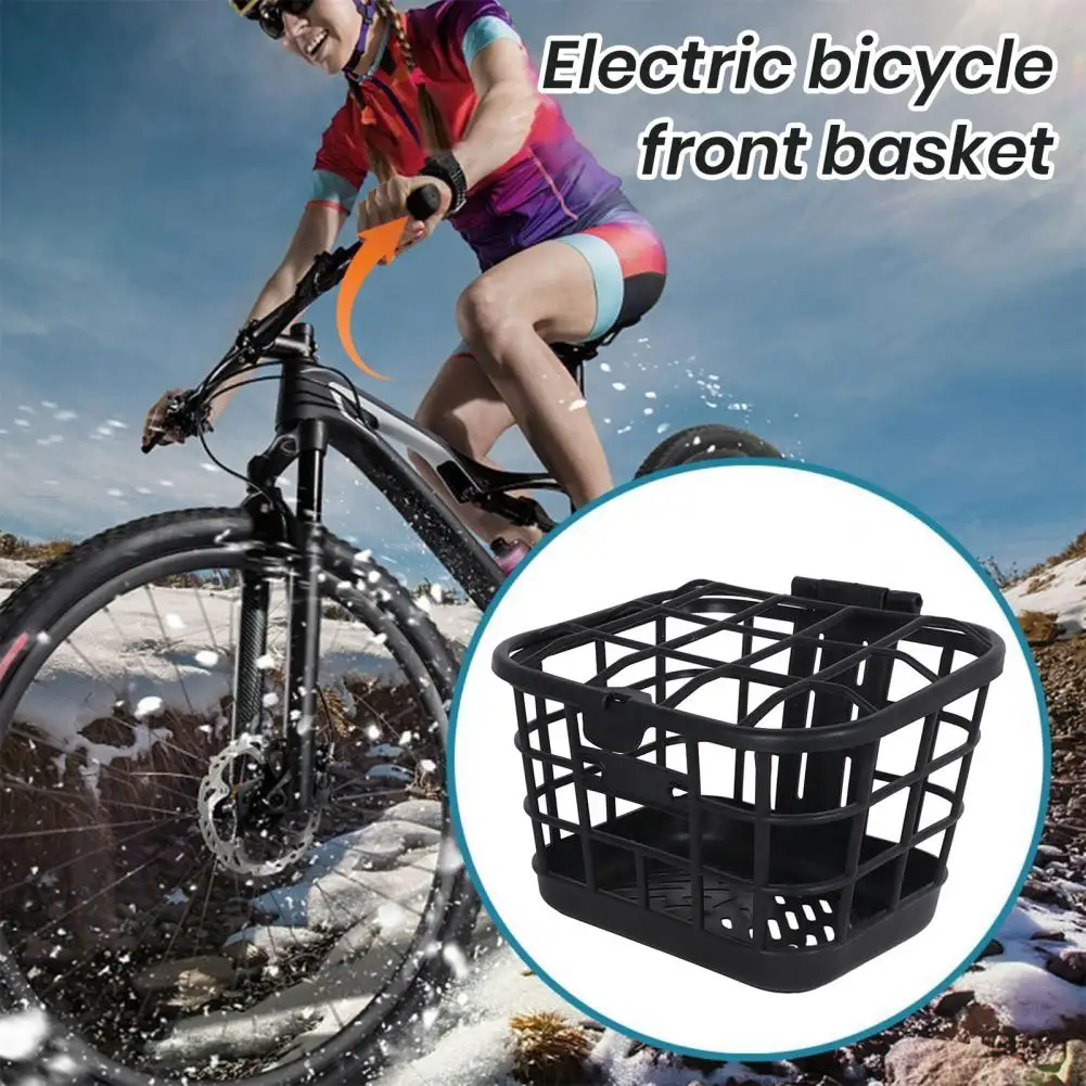 

Bicycle Front Basket Large Capacity Strong Load-bearing Easy Installation Scooter Bike Basket Replacement Part Bike Supplies