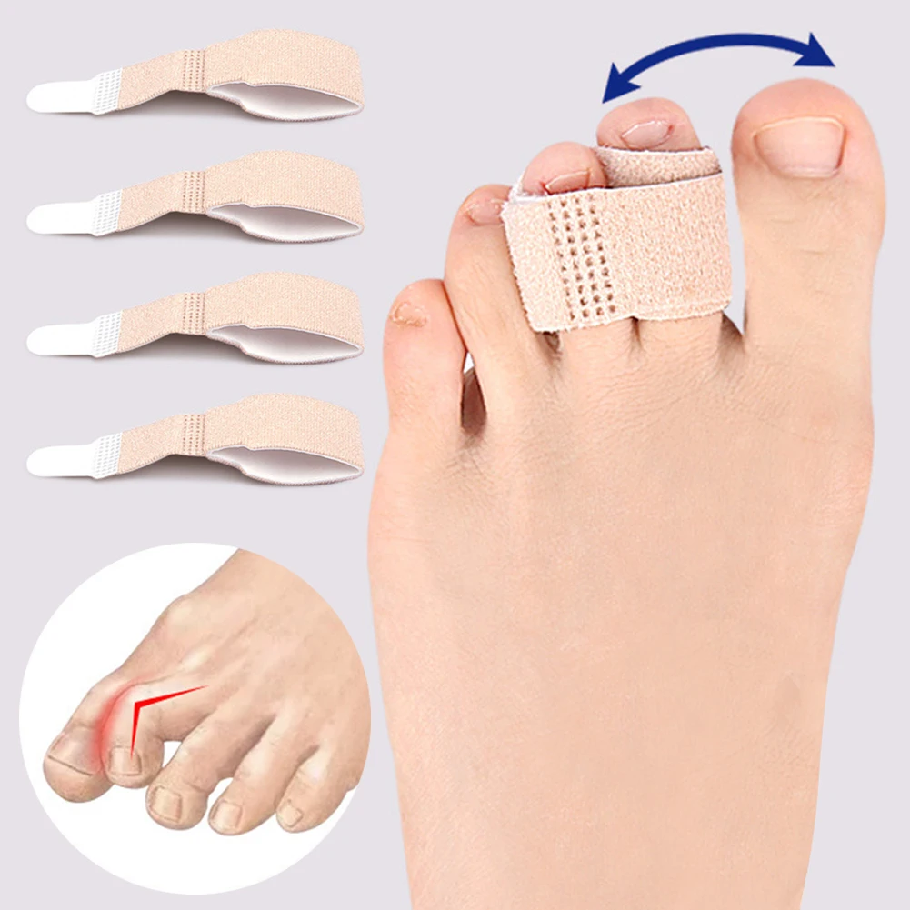 Overlapping Toes Corrector Improve Foot Health Curled Toes Straighteners Brace Orthopedic Separator for Broken Crooked 4Pcs