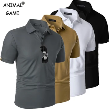 Polo estiva da uomo a maniche corte T-shirt da tennis sportiva Camicie traspiranti T-shirt oversize con bottoni traspiranti
