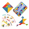 Children Colorful Wooden Jigsaw Puzzle Board Toys for Kids Early Education Digital Alphabet Interactive Game Baby Montessori Toy 1