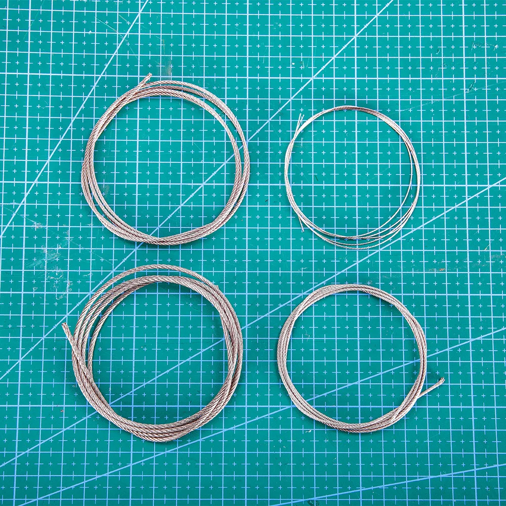 DIY 모델 만들기 견인 케이블 당기는 케이블 강철 케이블 탱크 전차 모델 변환 군사 장면 재료 길이 1M