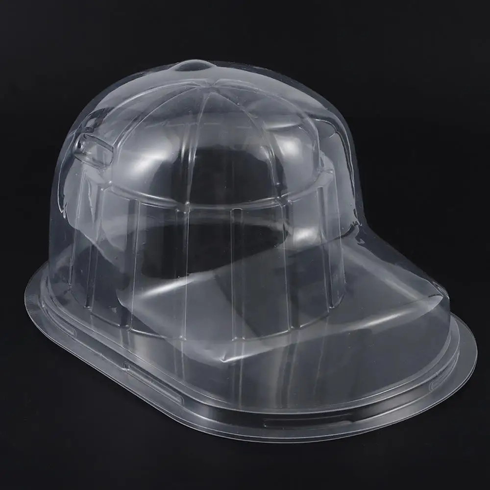 PVC Baseball Cap Display Box Dust-proof Curved Hat Storage Plastic Transparent Cover Flat Brim Hat Display Case 3