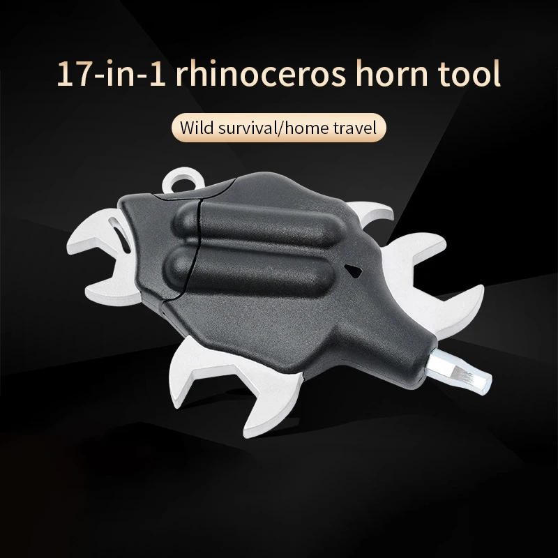 

17 in 1 Multifunctional Tool Combination Tool Multifunctional Tool Box Multi-specification wrench Rhino Horn Combination tool