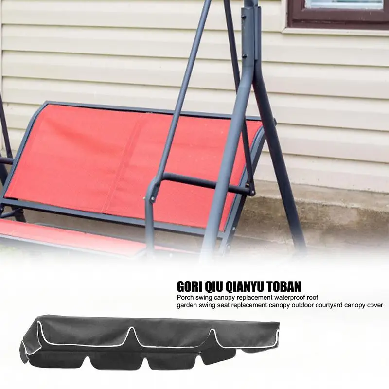 Swing Cover Garden Courtyard Waterproof Roof Canopy Outdoor Swing Chair Hammock Canopy Summer Replacement Swing Chair Awning