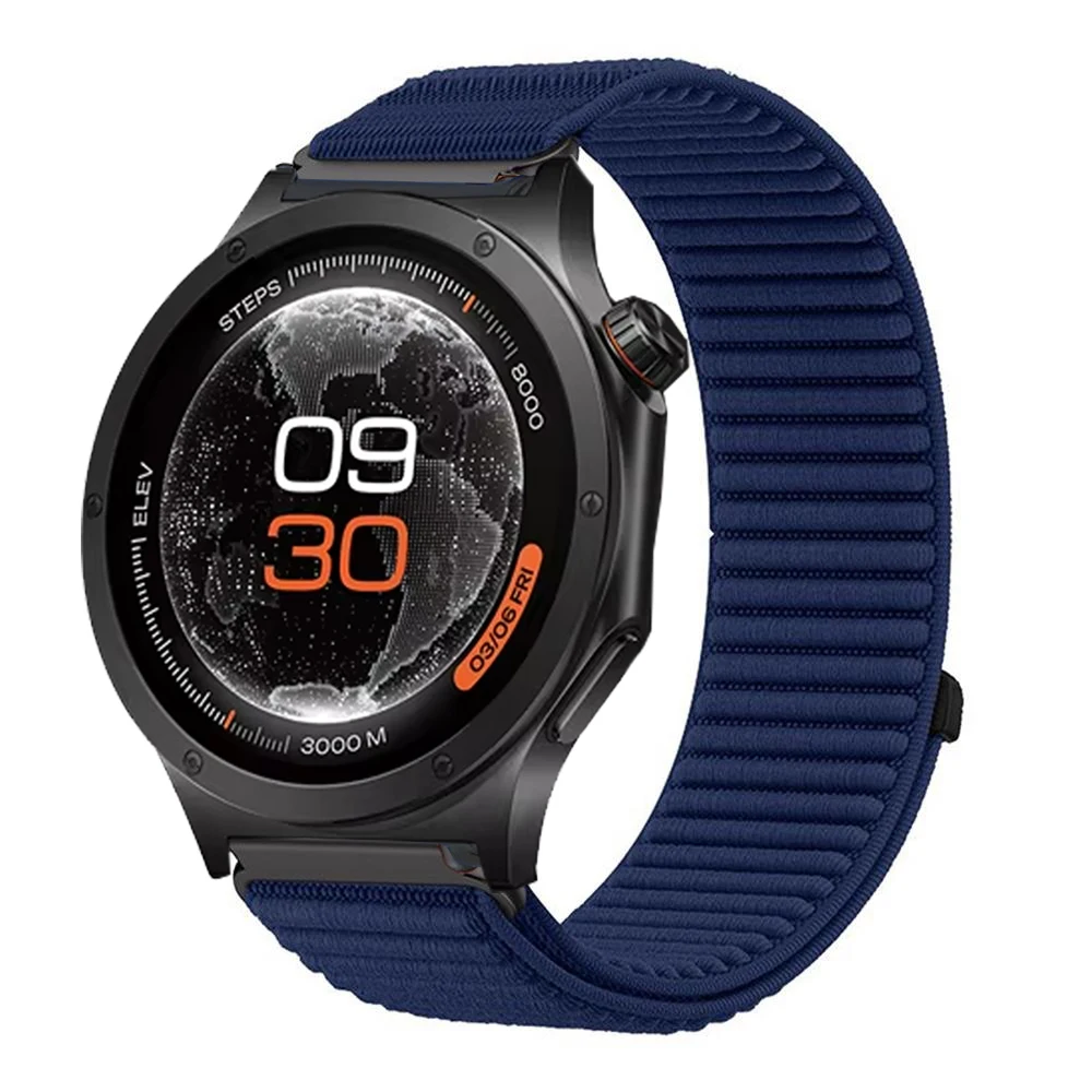 Enhanced Sport Nylon Loop Band - Premium Smartwatch Accessory Bracelet, 22mm Watch Strap