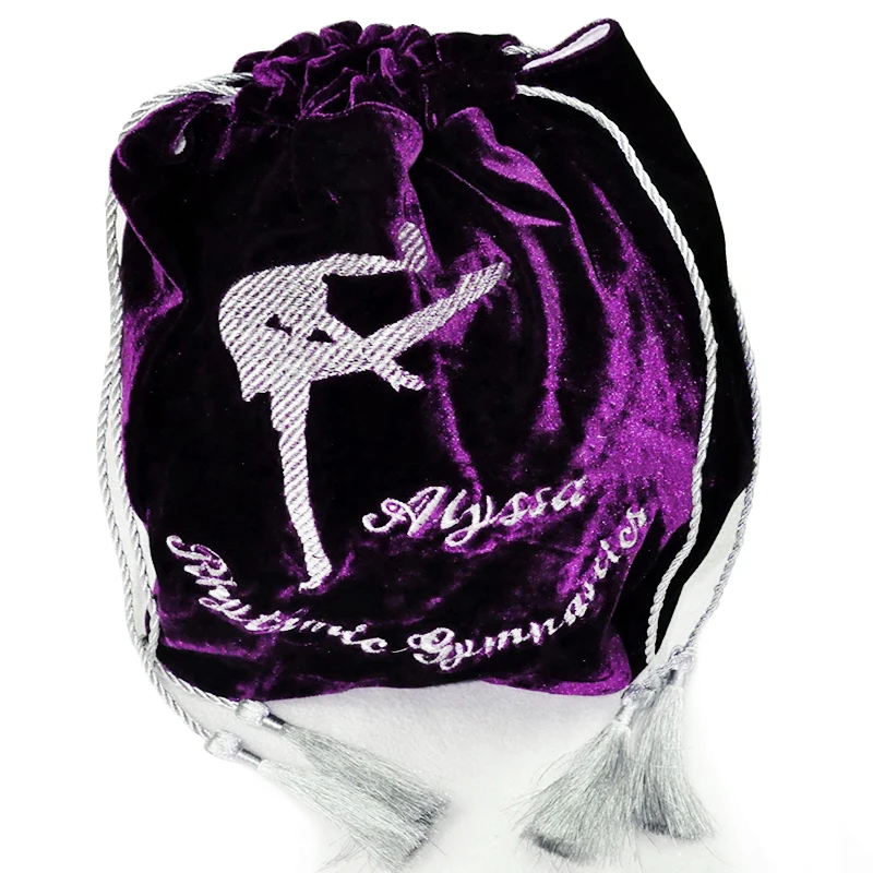 Rhythmic Gymnastics Ball Bag Velvet Gymnastics Ballon Protective Cover For Max 20cm Diameter Ball Kids Women Equipment
