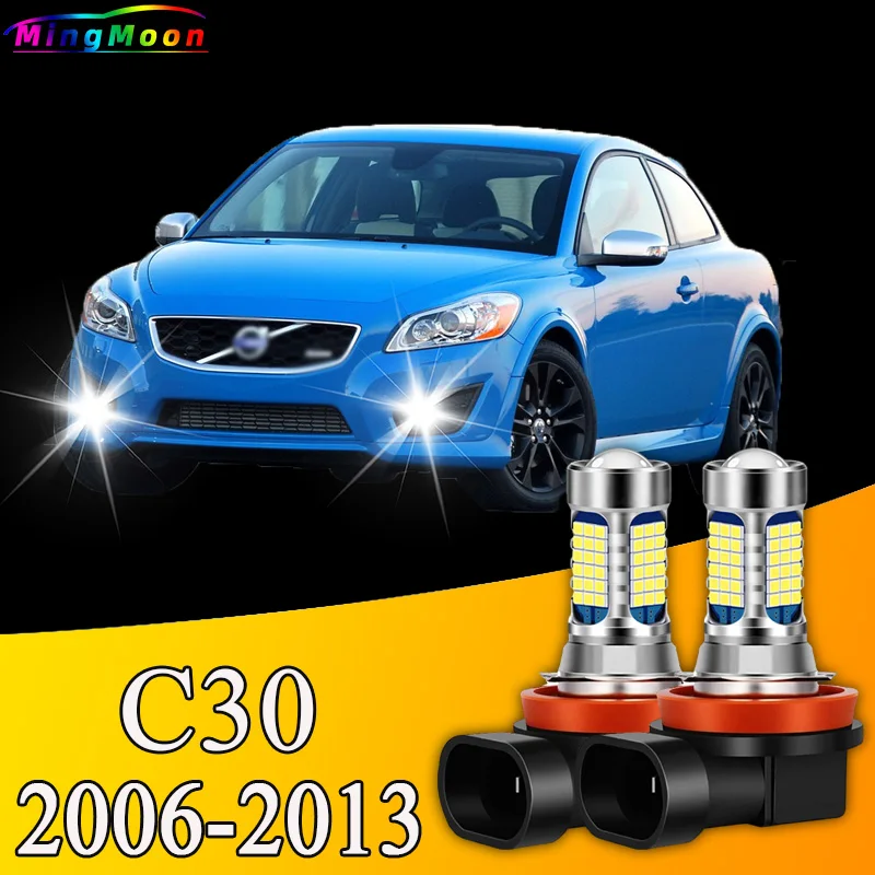 81LED Accessories Front Fog Light Bulb Lamp 2pcs For Volvo C30 2006-2013