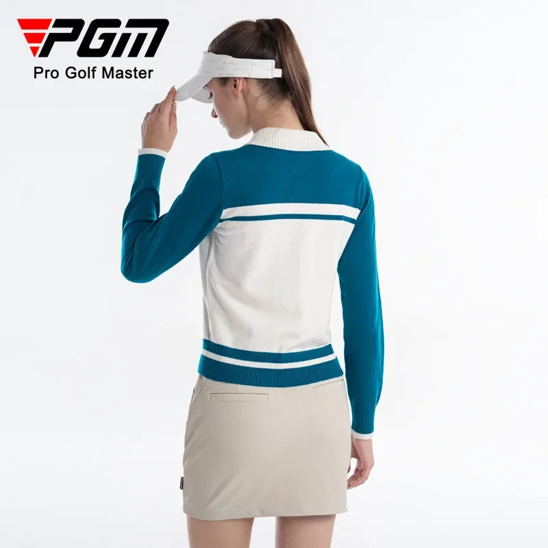 PGM Golf Clothing Women's Long Sleeve Sweater Autumn And Winter Warm Women's Clothing College Style Sports Ball