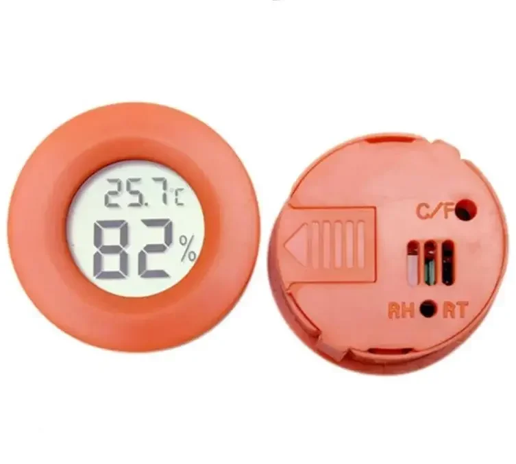 Thermometer Freezer Sauna Thermo-hygrometer Digital Thermometers Liquid Refrigerator Round Detector Mini Portable Number Crystal