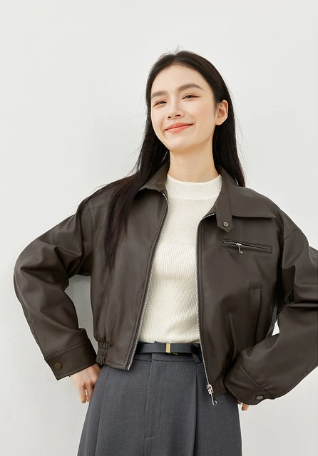 Giacca Bomber Donna Floreale - Manica Lunga Con Cerniera E Collo Alto - Foto 3