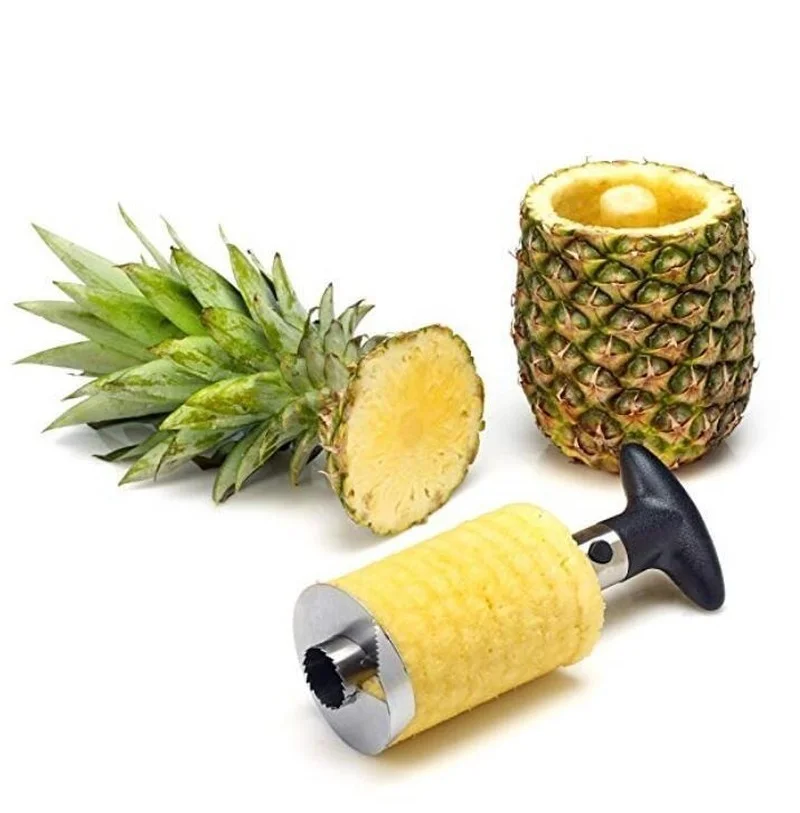 Trancheur d'ananas en acier inoxydable 201, éplucheur, trancheuse