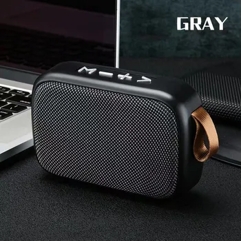 Mini Fabric Wireless Speakers Bluetoot H 5.0 Portable Outdoor Sports Audio Stereo Support TF Card Can Search For Radio Stations 1
