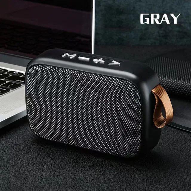 Mini Fabric Wireless Speakers Bluetoot H 5.0 Portable Outdoor Sports Audio Stereo Support TF Card Can Search For Radio Stations 1