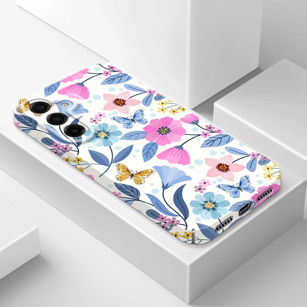 Vibrant Floral Hard Phone Case - Bright Flowers Design