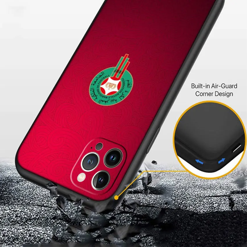 Premium Moroccan Flag Design Phone Case - High-End Protection & Style