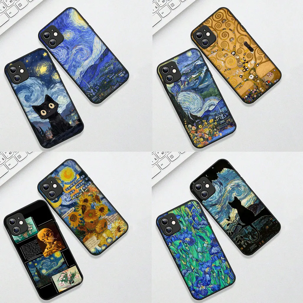 Starry Night Van Gogh Sky Art Phone Case Cover