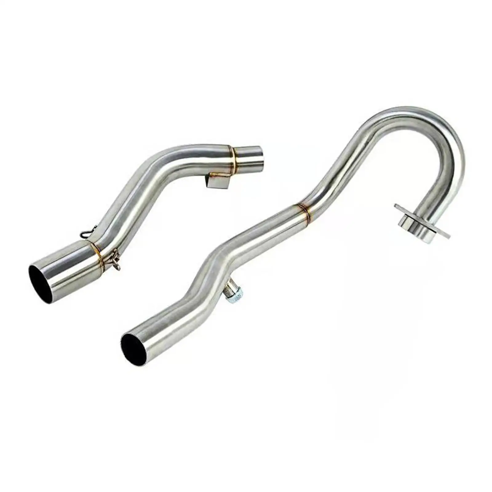 Mid Exhaust with Bend Front Middle Section Stainless Steel Mid‐ Crf250L 2-21 Modified Mufflers System