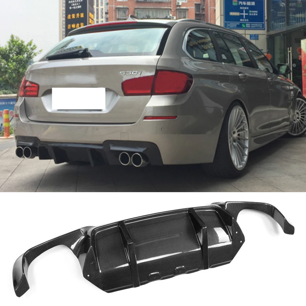 Carbon Fiber Rear Bumper Diffuser Lip For BMW 5 Series F10 M5 Sedan 2012-FRP Rear Bumper Diffuser Lip Spoiler Three Style