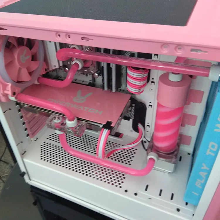Pink Computer Case Cute Rabbit Host 