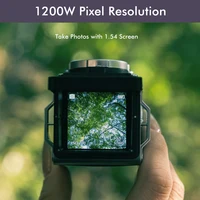 CHUZHAO Mini Retro Digital Camera with 1.54inch Screen 1080p Video 12MP Photos Compact Vintage Portable for Birthday Gift - Image 2