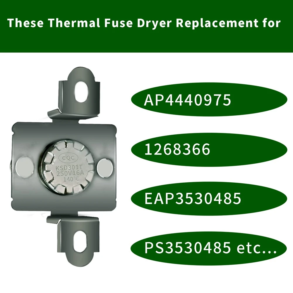 6931EL3003D Dryer Thermal Fuse Replacement for AP4440975 1268366 EAP3530485 PS3530485-3 Pack HOT