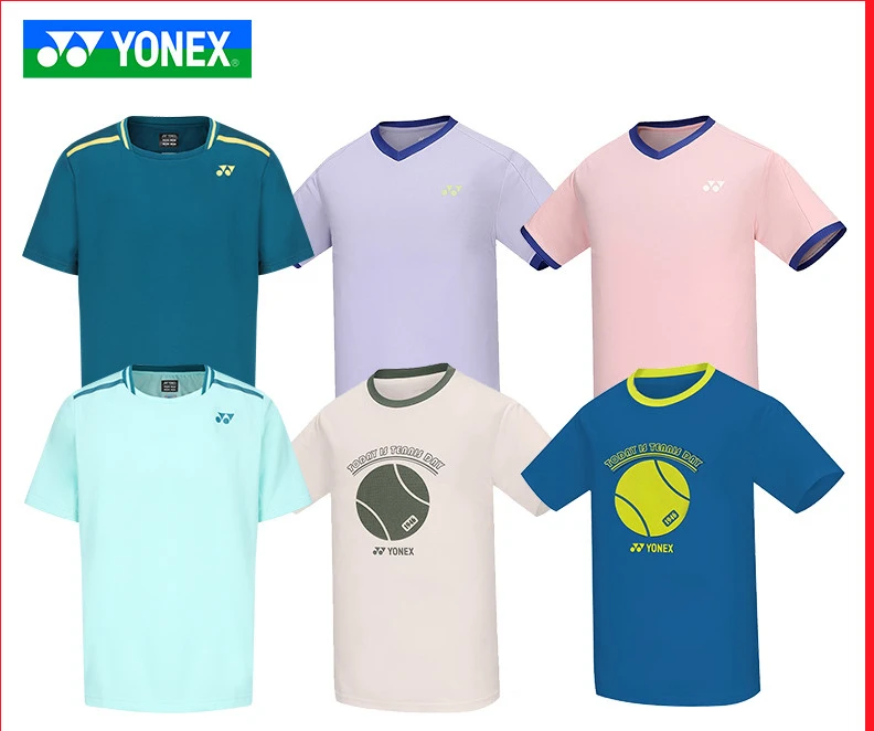 YONEX tennis suit men's yy Australian Open new breathable round neck T-shirt competition professional sports short sleeve