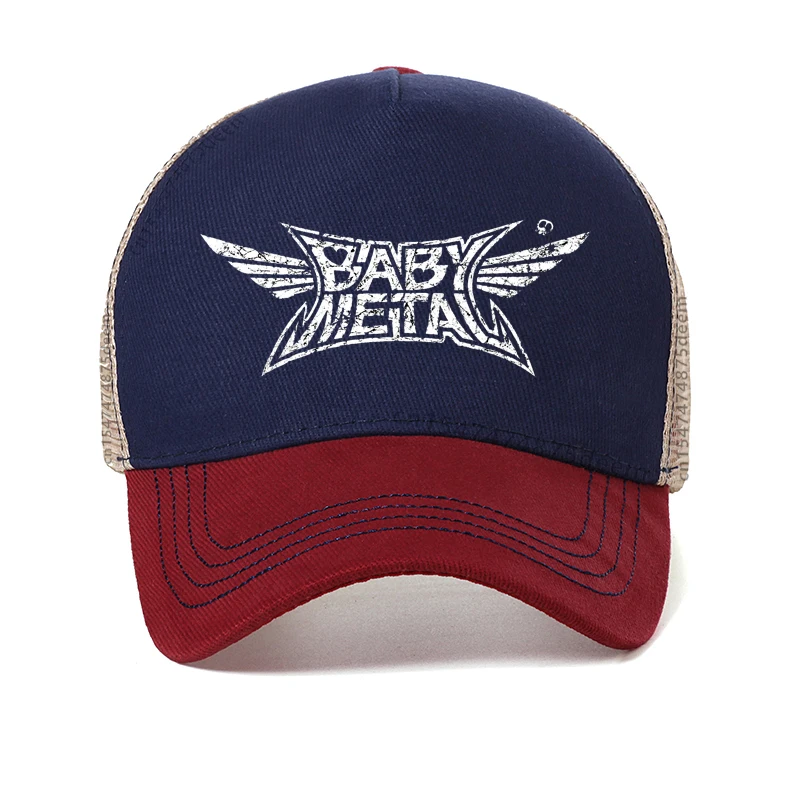 

BABYMETAL Japanese pop metal band baseball cap high quality summer Mesh breathable trucker hat Male Hip Hop Stylish Caps