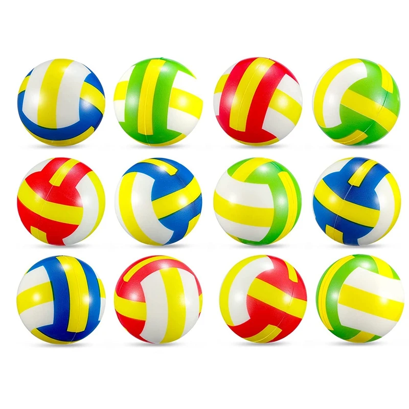 

12 Pcs Mini Volleyball Stress Balls Foam Sports Relief Stress Ball Soft Small Volleyball Toys Ball Gift Filler