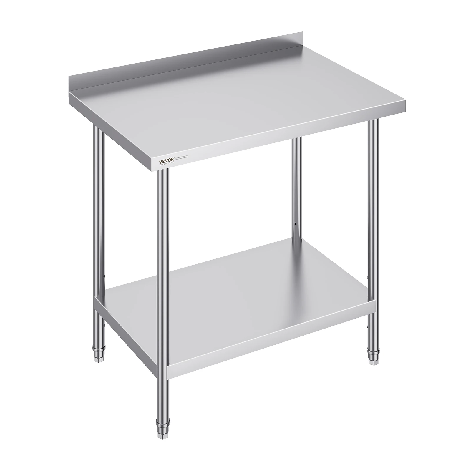 Stainless Steel Commercial Food Prep Work Table with Adjustable Height