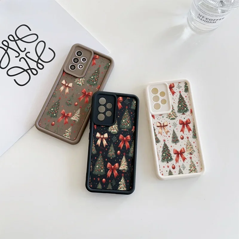 Festive Christmas Soft Silicone Shockproof Phone Case - New Year Gift Cover