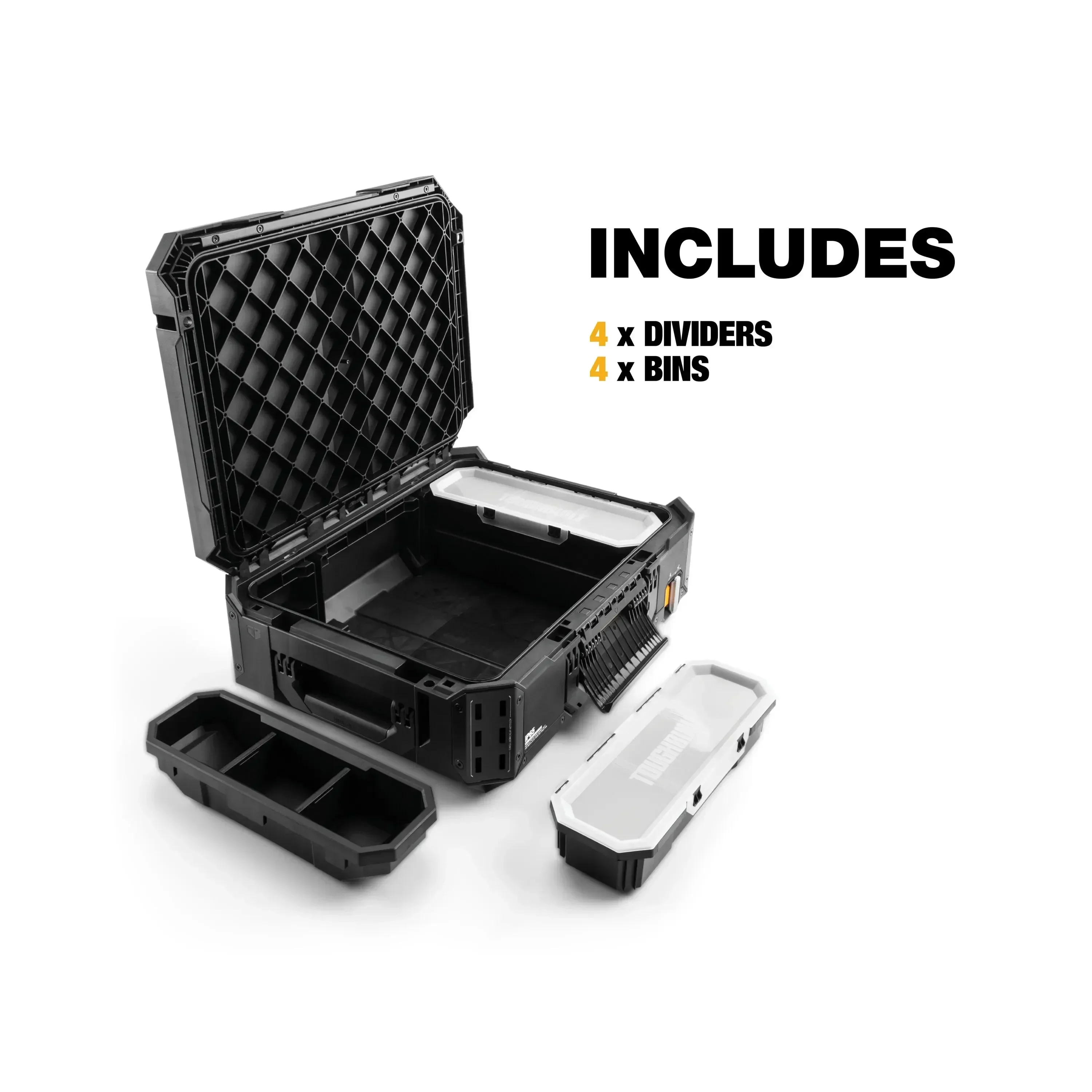 TOUGHBUILT TB-B1-B-30 StackTech Tool Box Multi-functional Maintenance Parts Box Stackable Toolbox Toughbuilt Tool Accessories 5