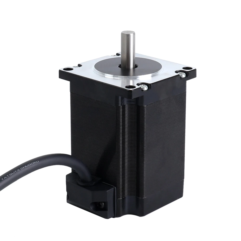 STEPPERONLINE Nema 23 스테퍼 모터 1.85Nm 바이폴라 76mm 1.8deg Φ8mm D-CUT 샤프트 2.8A 57 스텝 모터 4선 CNC