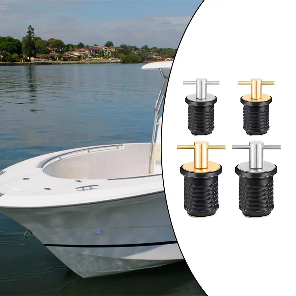 thumbnail image 2 of Marine Drain Plugs For Boats Snap Handle Rubber Drain 2 of 11