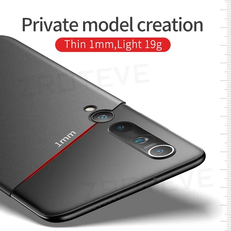 For Xiaomi Mi Note 10 Case Zroteve Slim Frosted Hard PC Cover For
