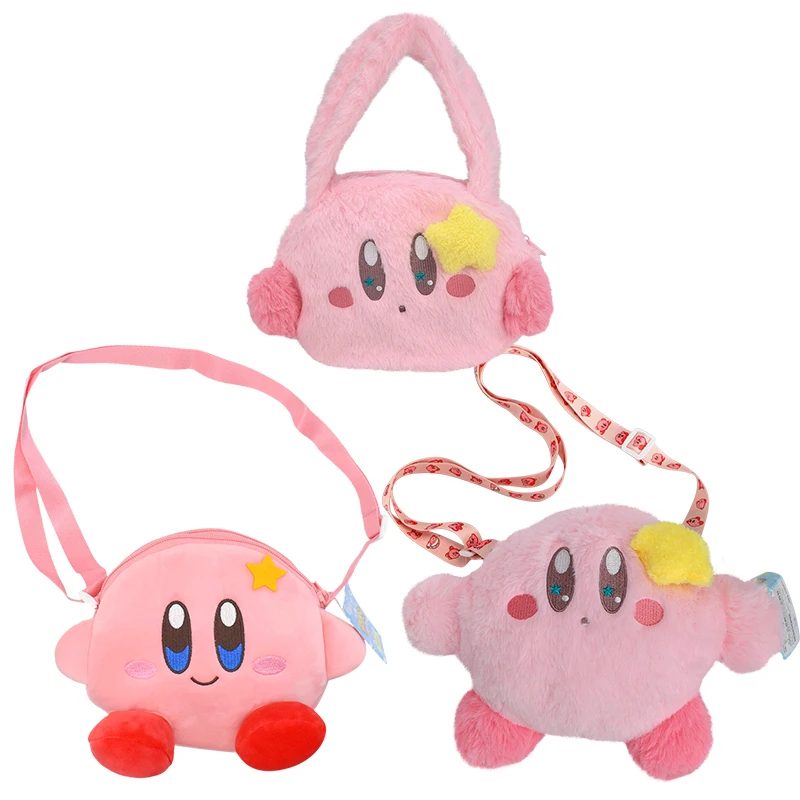 Kawaii Cartoon Stuffed Cute pink Star Kirby Plush Hand bag Anime Soft  Carrying case Storage bag portable Lunch box bag Girl Gift - AliExpress