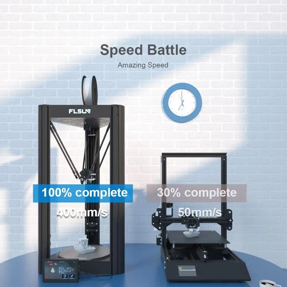 FLSUN V400 FDM Pre-assembled 3D Printer, Auto Levelling 400mm/s