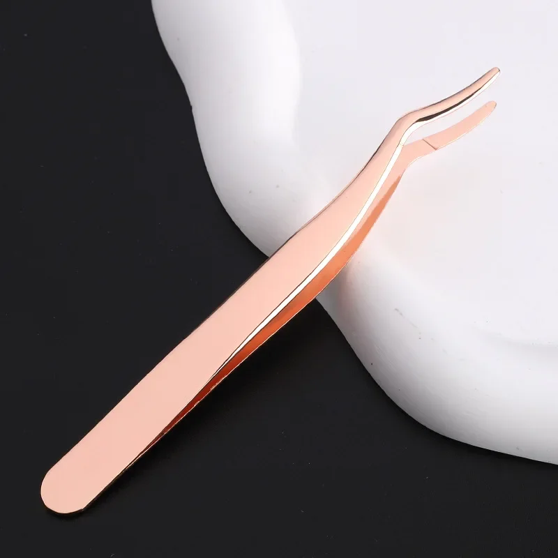 False Eyelash Aids Eyelash Curler Beauty Tools Stainless Steel False Eyelash  Tweezers  eyelash tweezers   makeup tools