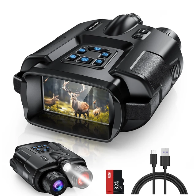 USB Rechargeable Binoculars 600m HD 8X Digital Zoom 4K Telescope for Hunting Camping Boating 1