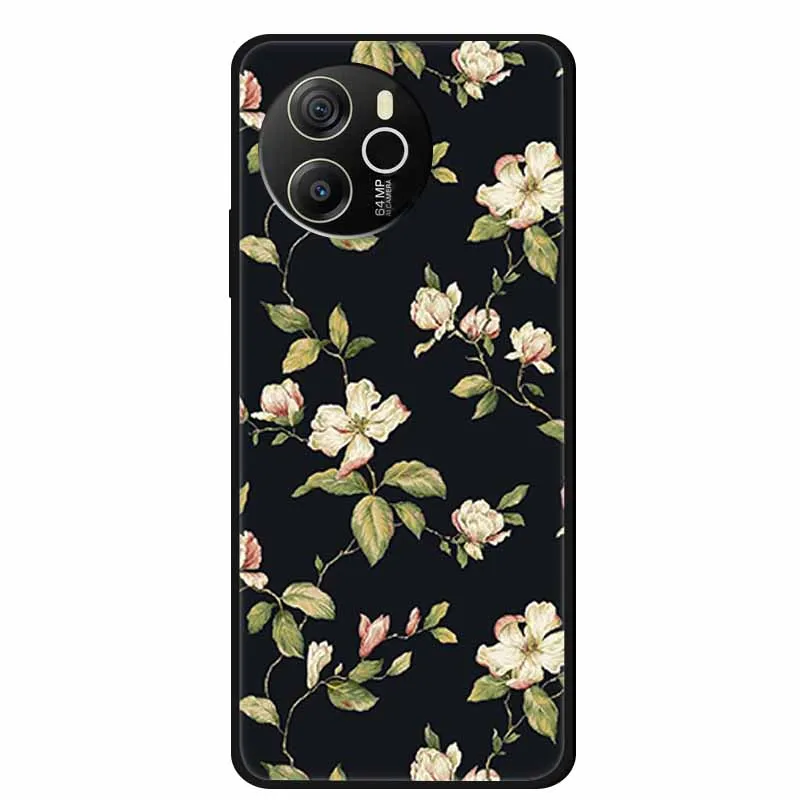 Black Silicone Soft Back Protective Case Cover