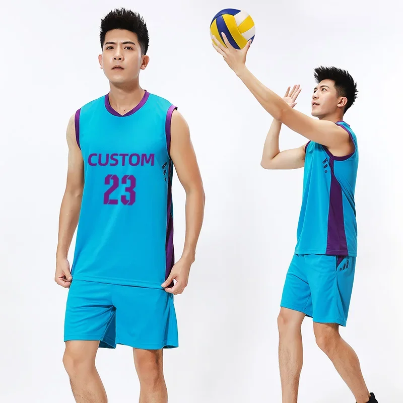 Men Women Volleyball Sets Clothing Soccer Football Volleyball Jerseys Shorts Uniforms Training Suit Running Set