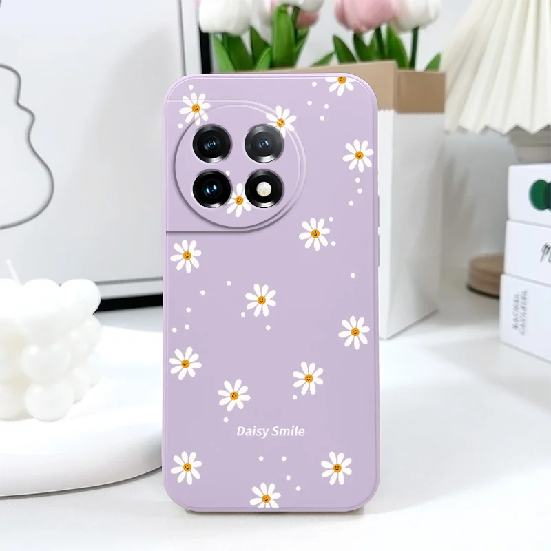 Smiling Daisy Liquid Silicone Phone Case Cover