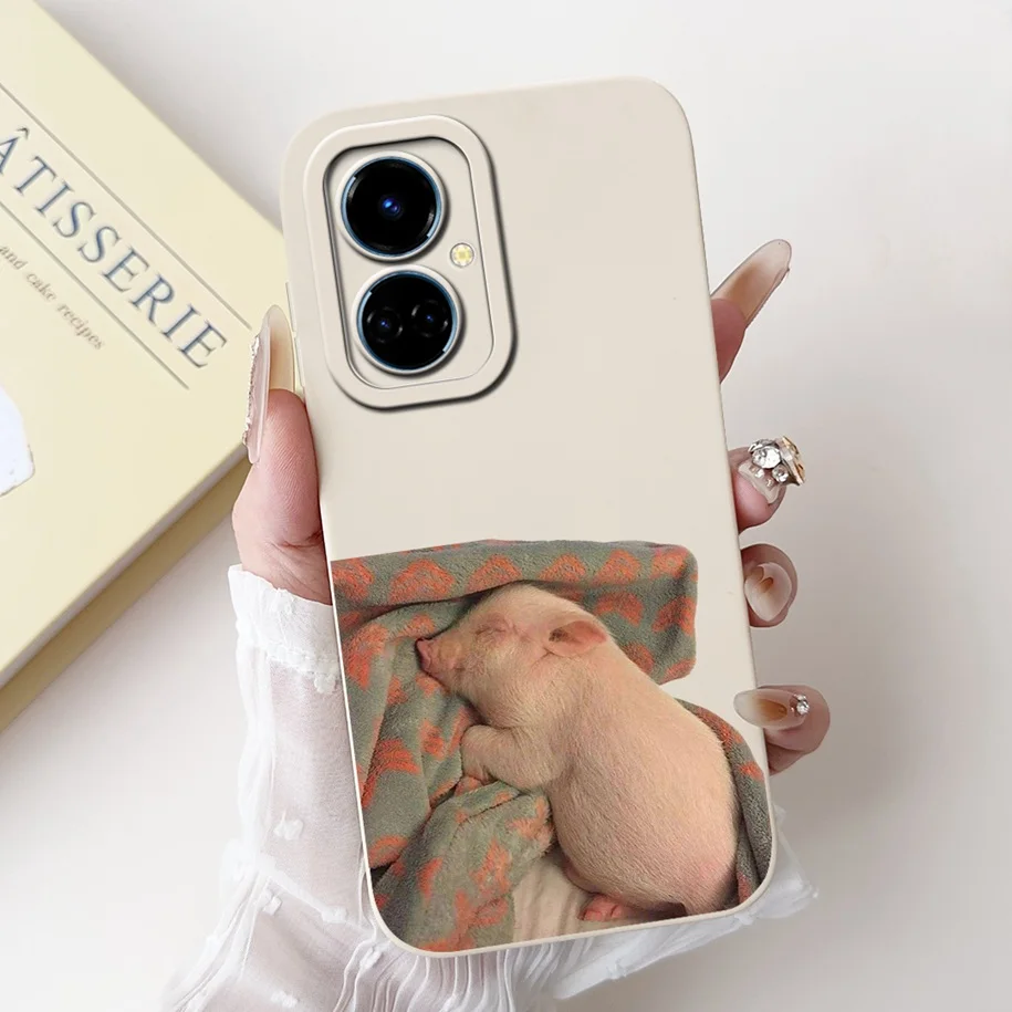Cute Cartoon Camera Protection Matte Soft Phone Case Cover