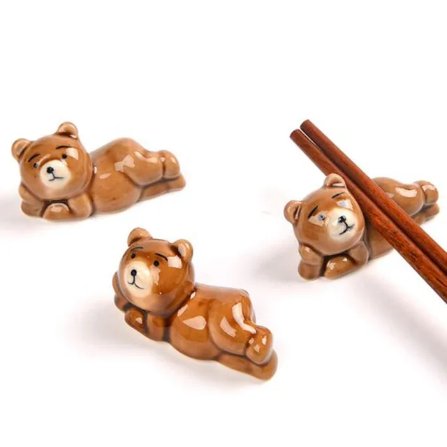 4Pcs/Set Cartoon Bear Chopstick Holder: Adding Elegance to Your Tableware