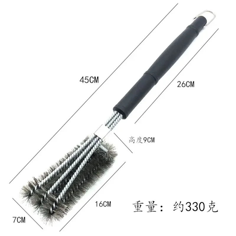 Grill Cleaning Brush BBQ Tool Grill Brush 3 Stainless Steel Brushes In 1 Bbq Accessories Best Cleaner Barbecue